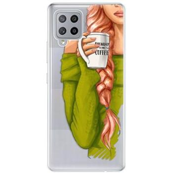 iSaprio My Coffe and Redhead Girl pro Samsung Galaxy A42 (coffread-TPU3-A42)