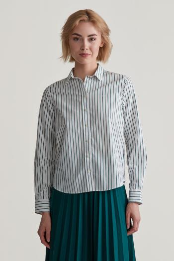 KOŠILE GANT REG POPLIN STRIPED SHIRT DEEP FOREST