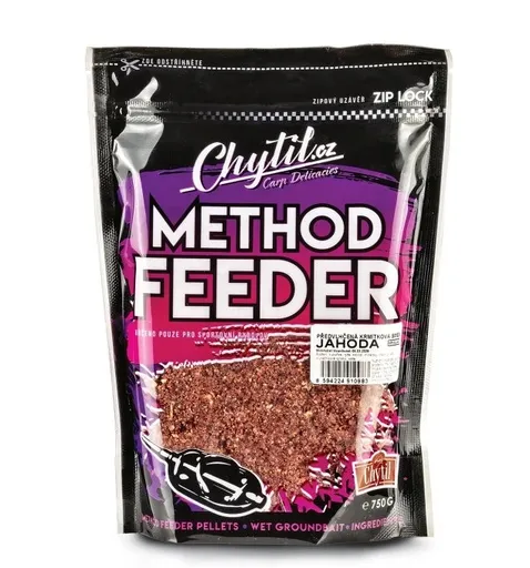 Chytil method předvlhčená krmítková směs 750 g - jahoda