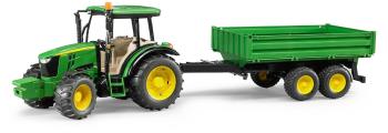 Játék autó Bruder Farmer - John Deere traktor billenő pótkocsival