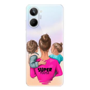 Odolné silikonové pouzdro iSaprio - Super Mama - Boy and Girl - Realme 10