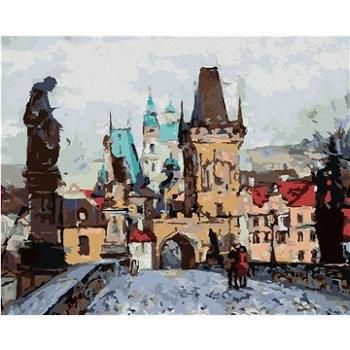 Diamondi - Diamantové malování - KARLŮV MOST NA PODZIM, 40x50 cm, Vypnuté plátno na rám (604056B)