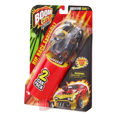 Autíčko Boom City Racers - Roastd! X dvojbalení, série 1