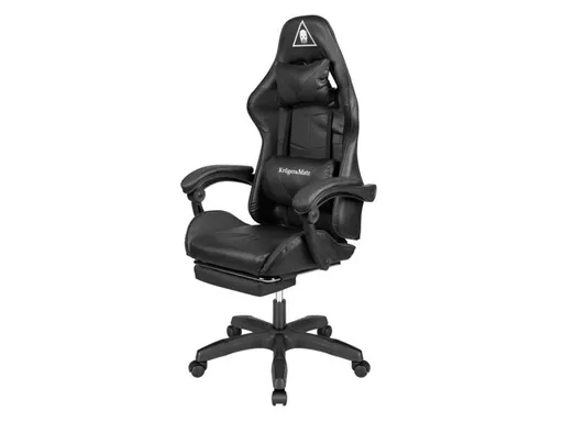 Křeslo herní KRUGER & MATZ GX-150 Warrior černé - rozbaleno / poškozený obal, přelepeno