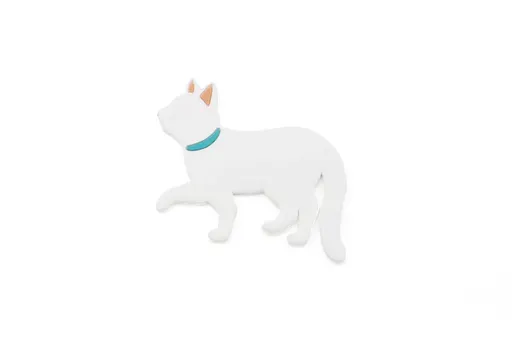 Vsepropejska Ola magnety koček na lednici Barva: Bílá