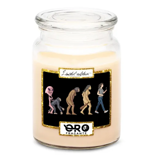 Svíčka Evoluce řasařky (Vůně svíčky: Vanilka)