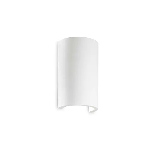 Nástěnné svítidlo Ideal Lux Flash Gesso AP1 round 214696 1x40W kulaté