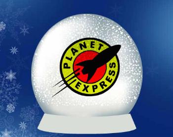 Sněhové těžítko Planet expres