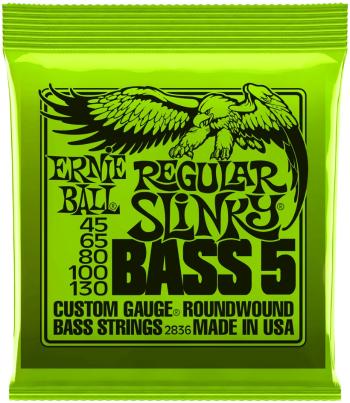 Ernie Ball 2836 Regular Slinky Nickel Wound 5-String Electric Bass 45-