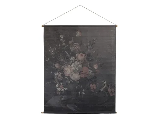Nástěnná vintage mapa s květy Floral print IV - 124*145cm Chic Antique