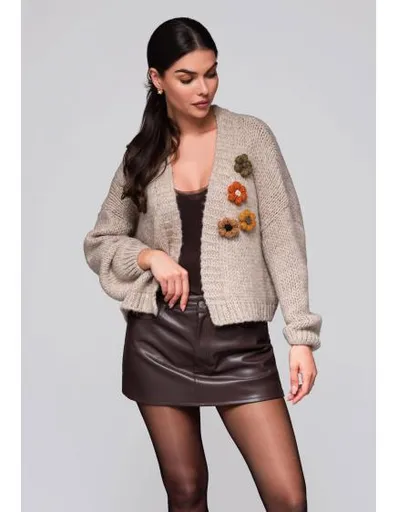 Dámský svetr LW-SWCD-0101 světle béžový