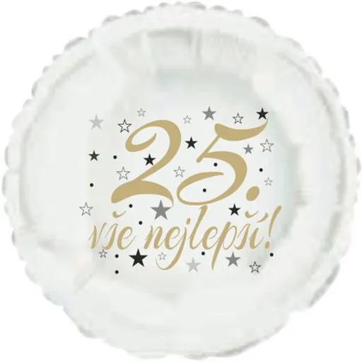 25. narozeniny balónek kruh -