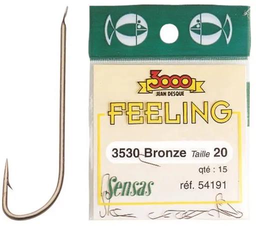 Sensas Háčky Feeling 3530 Bronze 15ks - vel.24,Sensas Háčky Feeling 3530 Bronze 15ks - vel.24