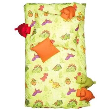 SCANquilt povlečení KLASIK dino zelinkavá (31483)