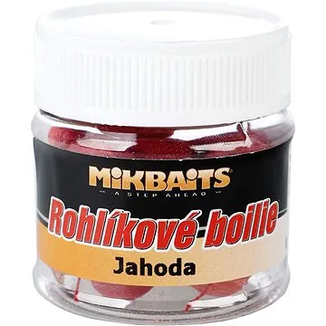 Mikbaits Rohlíkové boilie Jahoda 50ml (8595602219797)