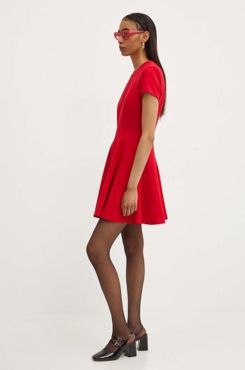 Šaty MSGM červená barva, mini, 3741MDA04.247621