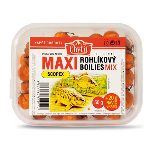 Chytil Rohlíkový boilies Maxi 20mm 60g - Med,Chytil Rohlíkový boilies Maxi 20mm 60g - Med