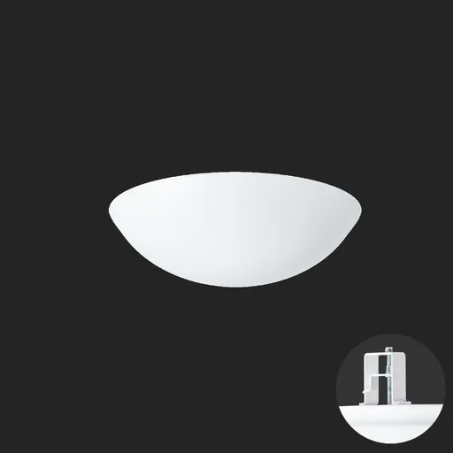 OSMONT TIT65002 TITAN V1 stropní/nástěnné plastové polovestavné svítidlo bílá IP44 3000 K 14W LED DALI