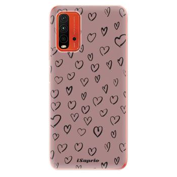 Odolné silikonové pouzdro iSaprio - Heart Dark - Xiaomi Redmi 9T