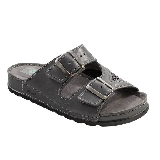 SANTÉ Dámské pantofle N/211/1H/O69/CP ČERNÁ v.38