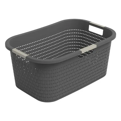 Koš na čisté prádlo COUNTRY antracit, 40 l