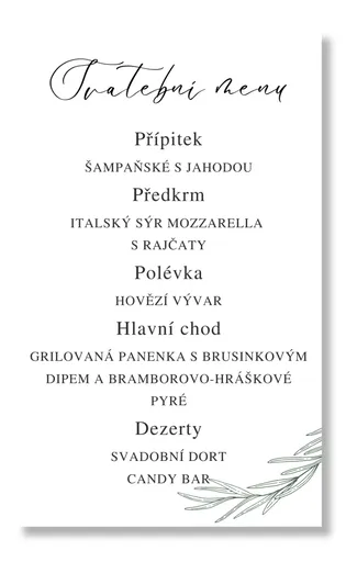 Personal Menu - Rosemary Zvolte množství: od 11 ks do 30 ks