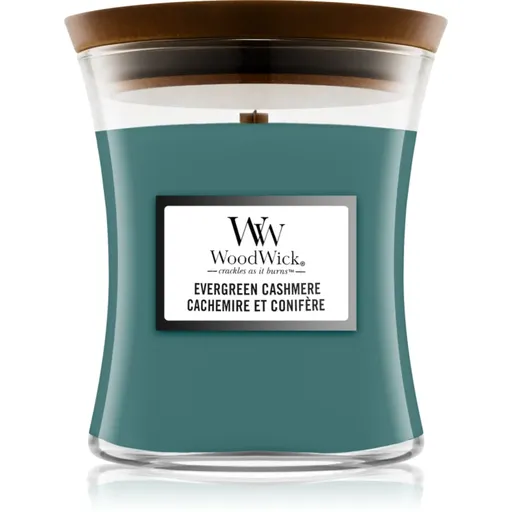 Woodwick Evergreen Cashmere vonná svíčka 275 g