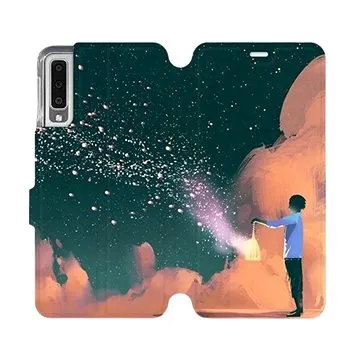 Flipové pouzdro na mobil Samsung Galaxy A7 2018 - VA14P Postava s lampou (5903226492459)