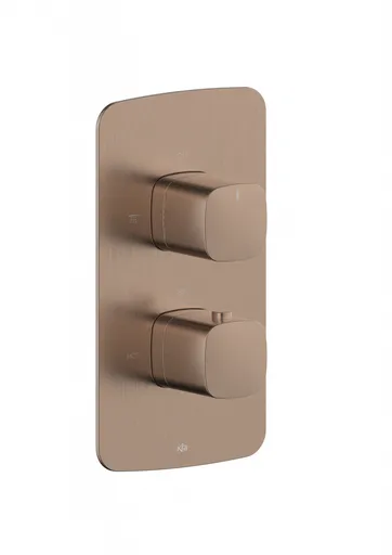 KFA Baterie Malaga, termostatická, podomítková solo, PVD broušené růžové zlato 5759-001-34