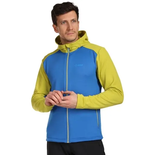 KILPI SEVELEN Pánská sportovní mikina s kapucí, modrá, velikost XXXL
