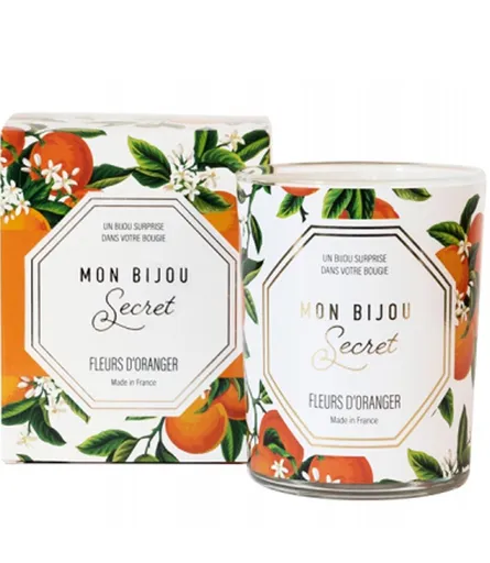 Troli Vonná svíčka 40h se šperkem Pomerančový květ CROFO100