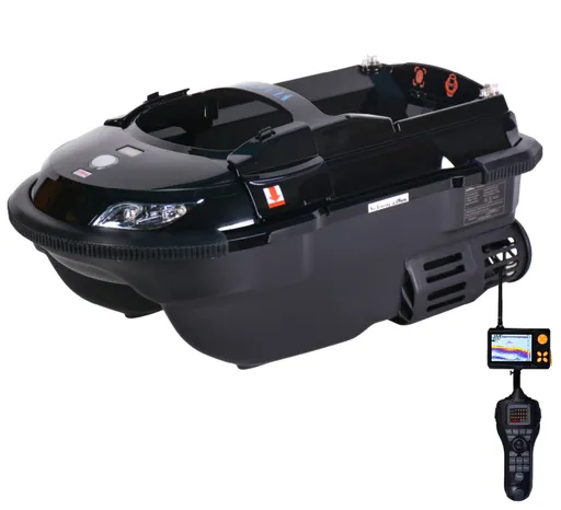 Boatman zavážecí lodička vulcan s echolotem černá