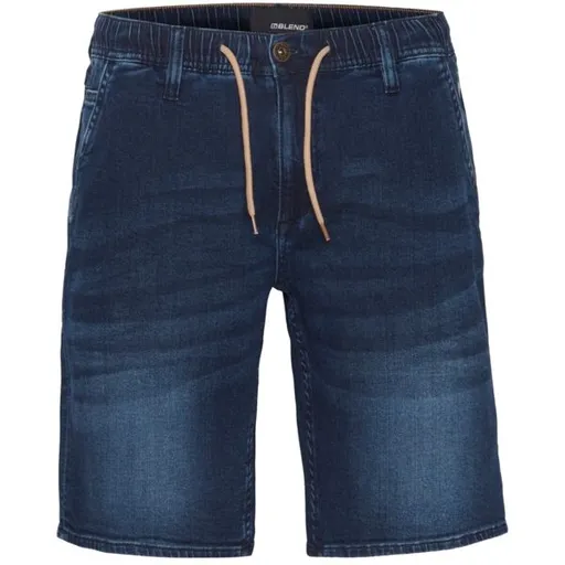 BLEND DENIM SHORTS Pánské džínové šortky, tmavě modrá, velikost