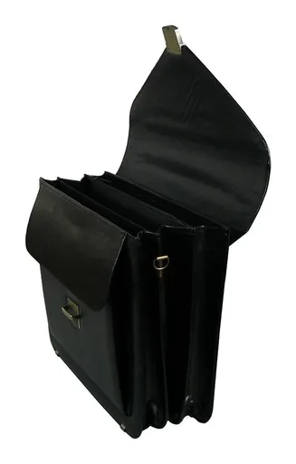 Pánská aktovka REAbags 7173B-TR Black/Nickel