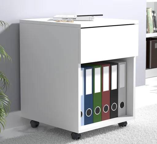 VCM Mobilní zásuvkový kontejner Dalosa 45 1-SB, bílý