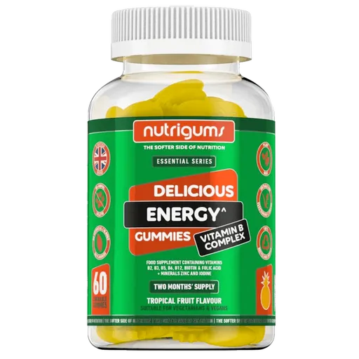 Nutrigums Energy Vitamin B Complex 60 želé - tropické ovoce