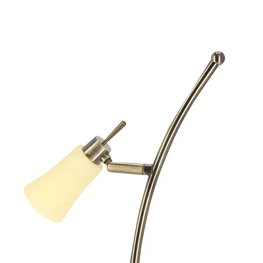 Stolní lampa 1xG9 55cm patina/bílá Kroton