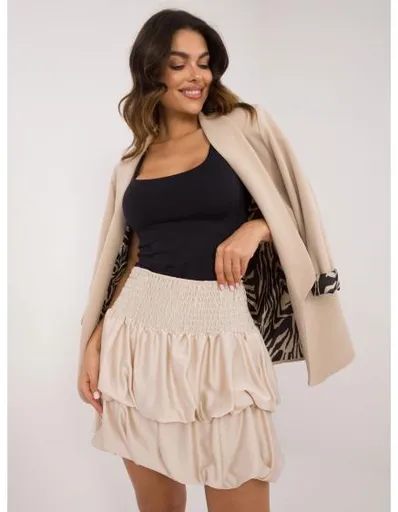 Dámská sukně bomber béžová