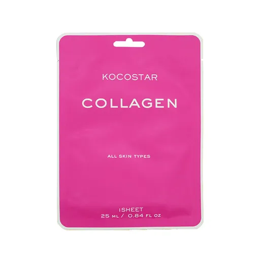 Kocostar Collagen Sheet Mask Vyživující pleťová maska s anti-aging efektem, 1 ks