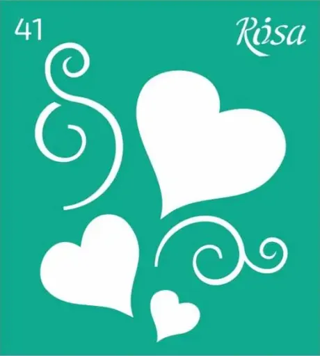 Šablona opakovatelně samolepicí 9x10cm – 41