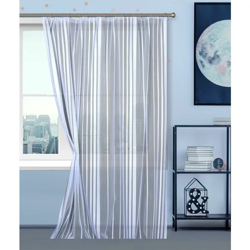 Záclona žakárová metráž, Beatrix, světle modrá, šíře 145 cm 145 cm