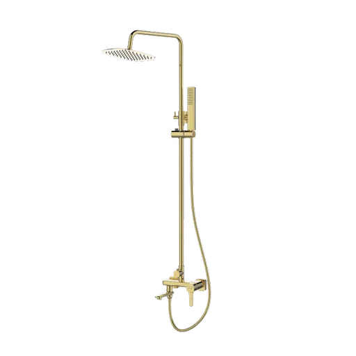 INVENA Sprchový sloup GLAMOUR TREND s baterií,  zlato AU-05-B09-V