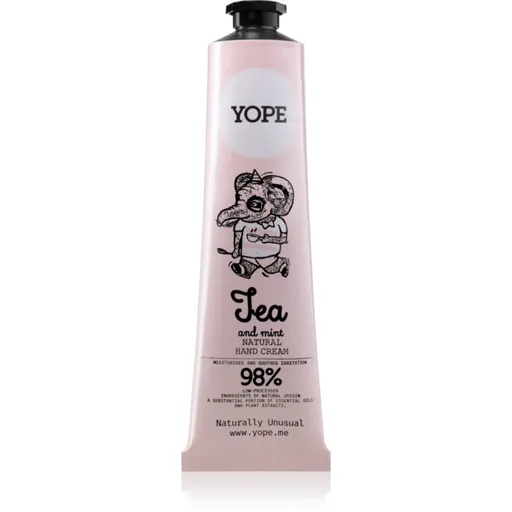 Yope Tea & Mint krém na ruce pro výživu a hydrataci 100 ml