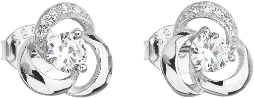 Evolution Group - Pavona Stříbrné náušnice se zirkonem 11006.1