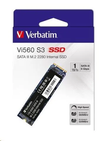 VERBATIM SSD Vi560 S3 M.2 2TB SATA III, W 550/ R 500MB/s