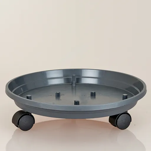 Miska pod květináč s kolečky