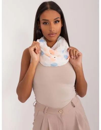 Dámské chinos kalhoty s potiskem ecru-modré