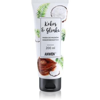 Anwen Coconut & Clay maska na vlasy Low Porosity 200 ml