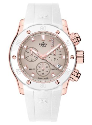 EDOX CO-1 Chronolady Quartz Chronograph 10255-37RBCABBE