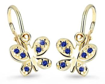 Cutie Jewellery Zlaté dětské náušnice C2748-10-X-1 modrá